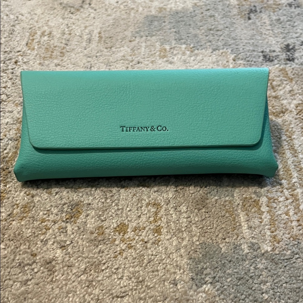 Tiffany & Co. Turquoise Leather Eyeglass Case